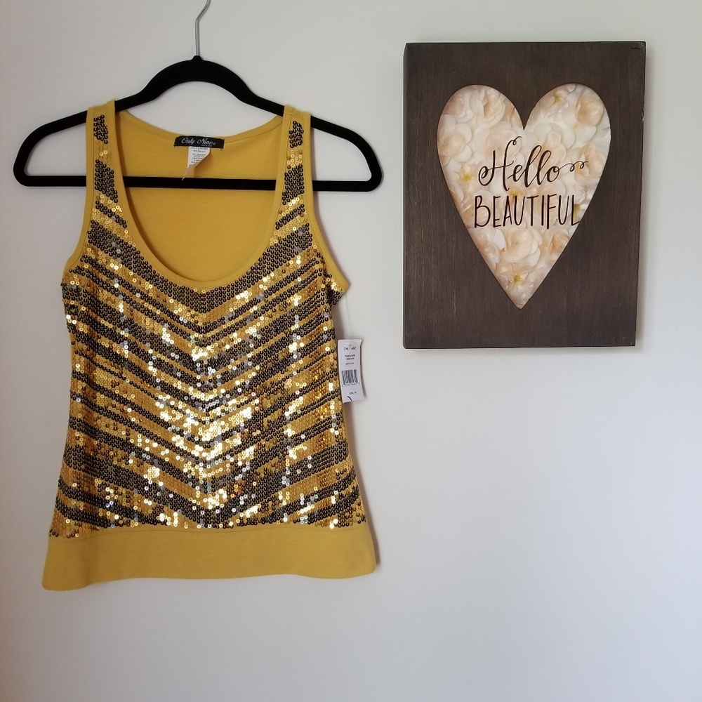 [Only Nine] Tank top with Sequins